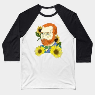 Vincent Van Gogh Baseball T-Shirt